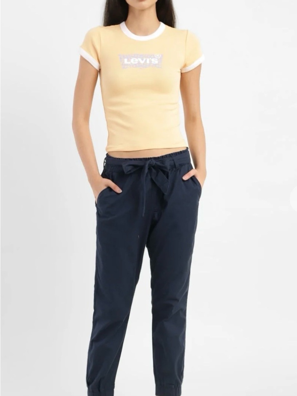 Levi's Tie-Waist Paper-bag Jogger Pants